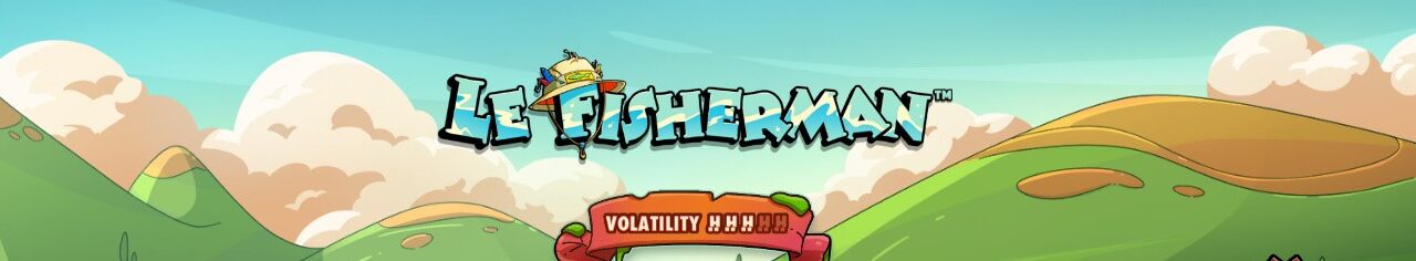 Le Fisherman slot game screen showing main gameplay and bonus features