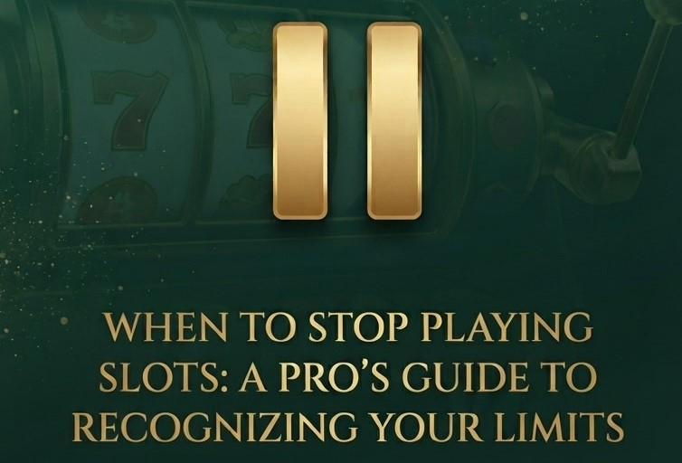Luxury dark green background for Life of Luck crypto gambling blog with gold pause icon