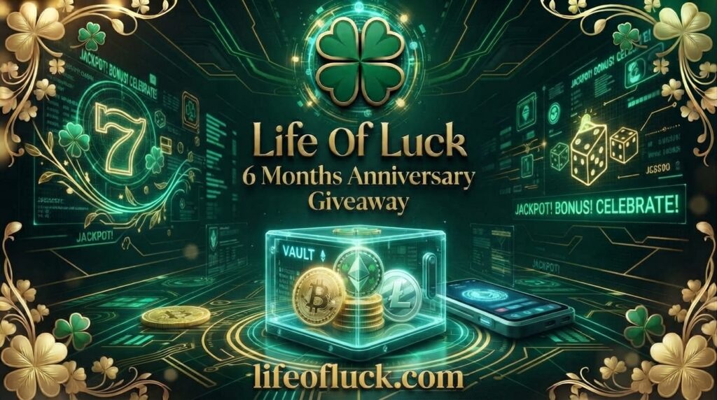 Life Of Luck Giveaway in celebration of 6 months of the website being online